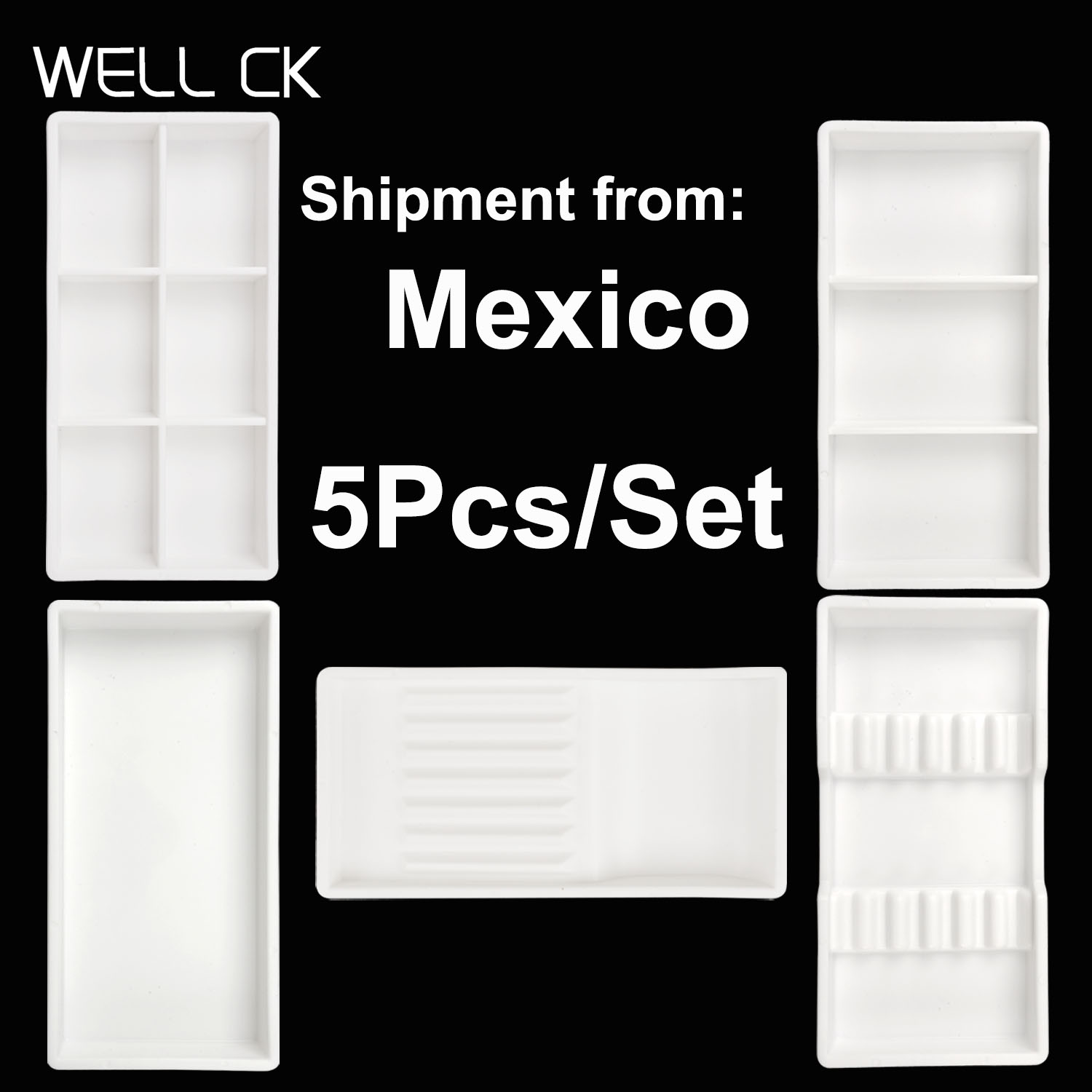 Drawer Organizer Tray - Set di 5 Vassoi Autoclavabili in