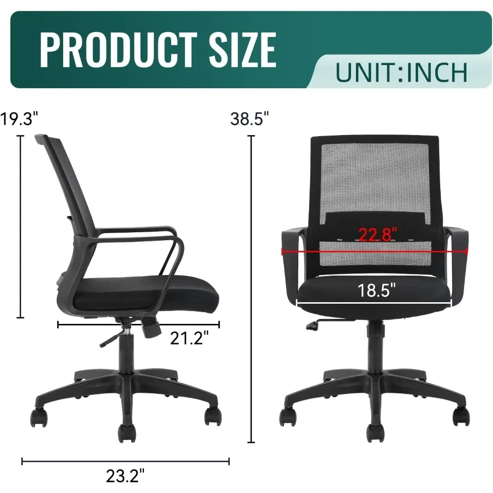 Sedia da ufficio ergonomica, s - Task Chair Mid Back recensione e prezzo