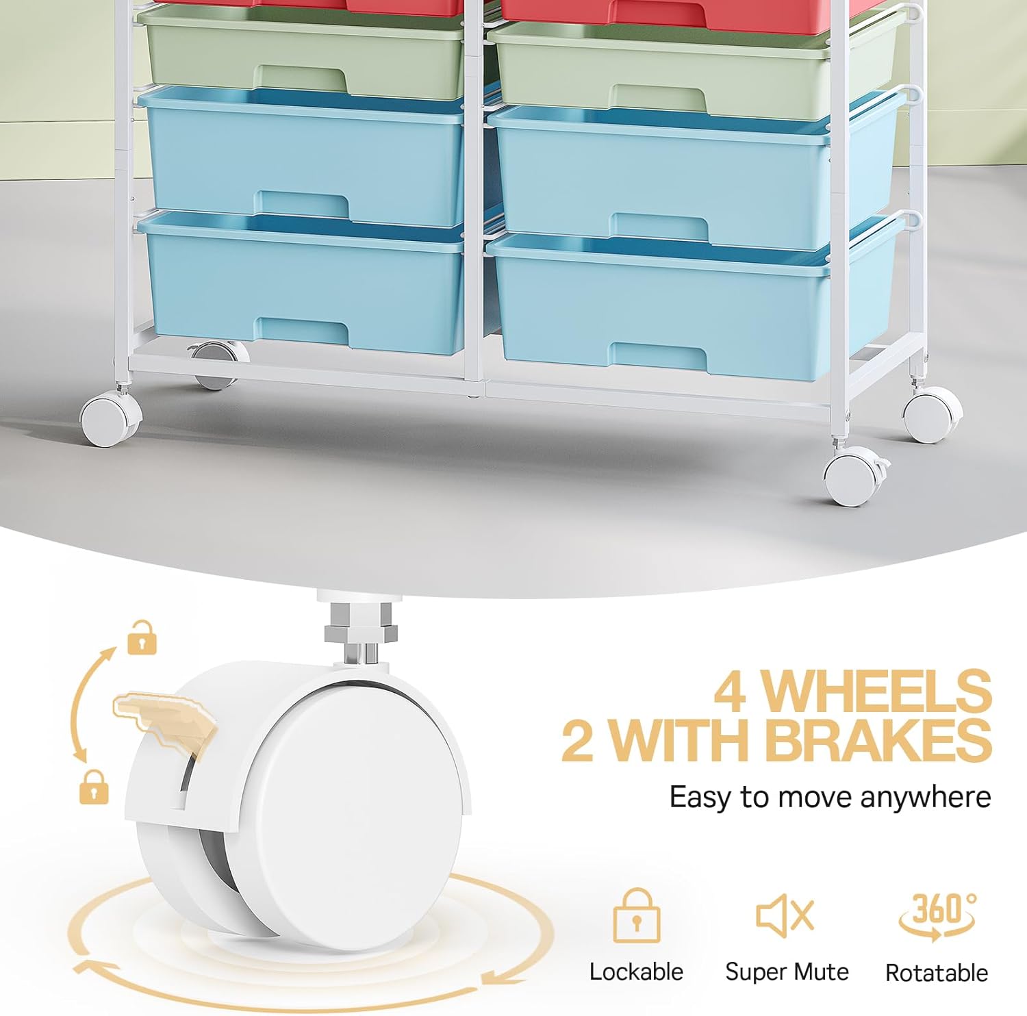 Carrello Portaoggetti con 12 C - Office Supply Cart recensione e prezzo