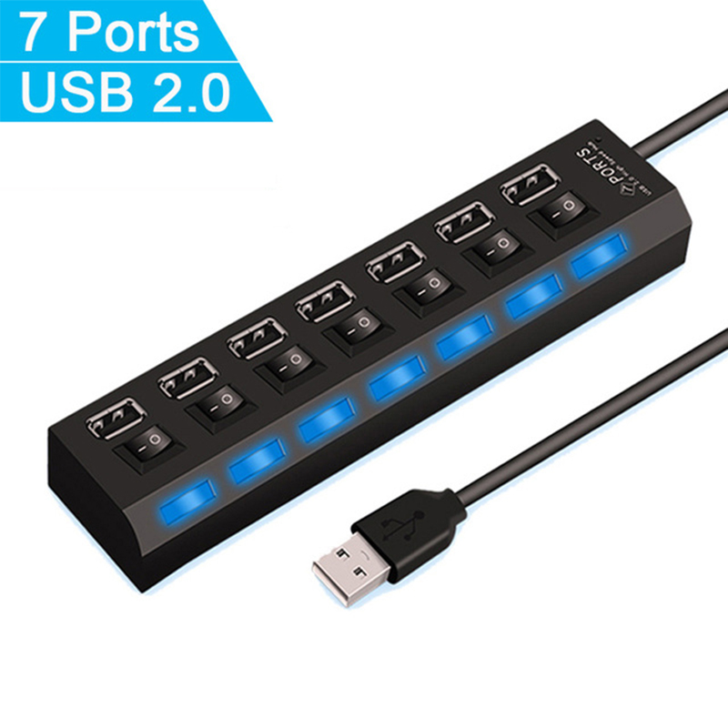 Splitter hub USB 2.0 a 7 porte - Office Supply Cart recensione e prezzo